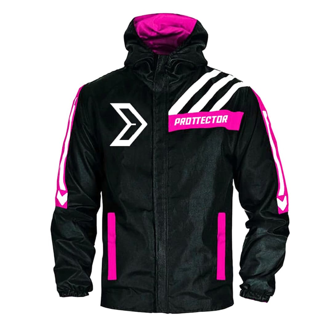Chaqueta Reflectiva Moto 90 porciento Impermeable Doblefaz Fucsia - Image 2