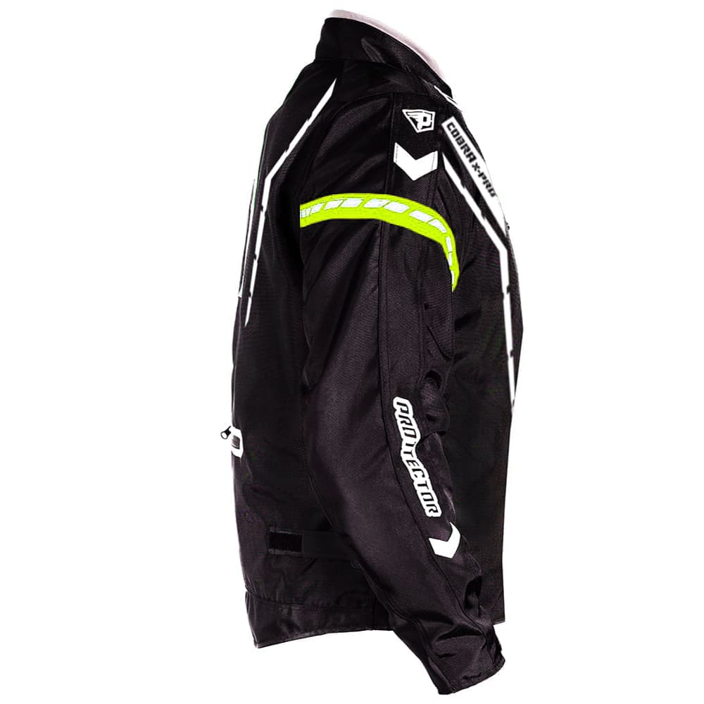Chaqueta Protecciones Certificadas Reflectiva Moto Antifricción Neón - Image 2