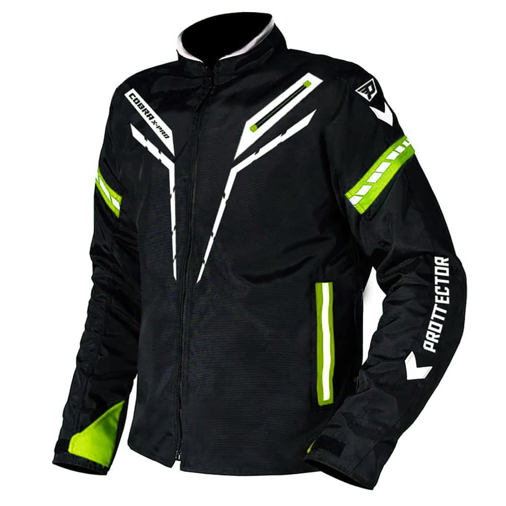 Chaqueta Protecciones Certificadas Reflectiva Moto Antifricción Neón - Image 5