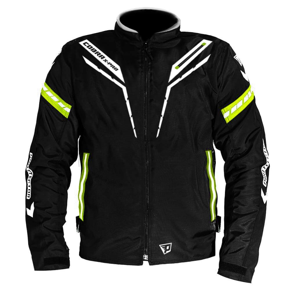 Chaqueta Protecciones Certificadas Reflectiva Moto Antifricción Neón