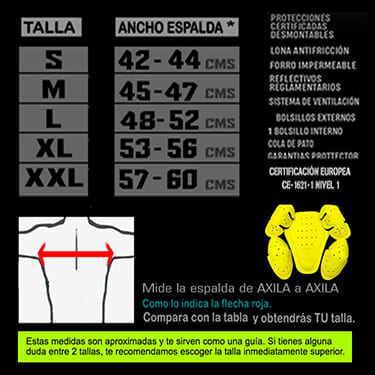 Chaqueta Moto Protecciones Certificadas Antifricción Reflectiva Roja - Image 14